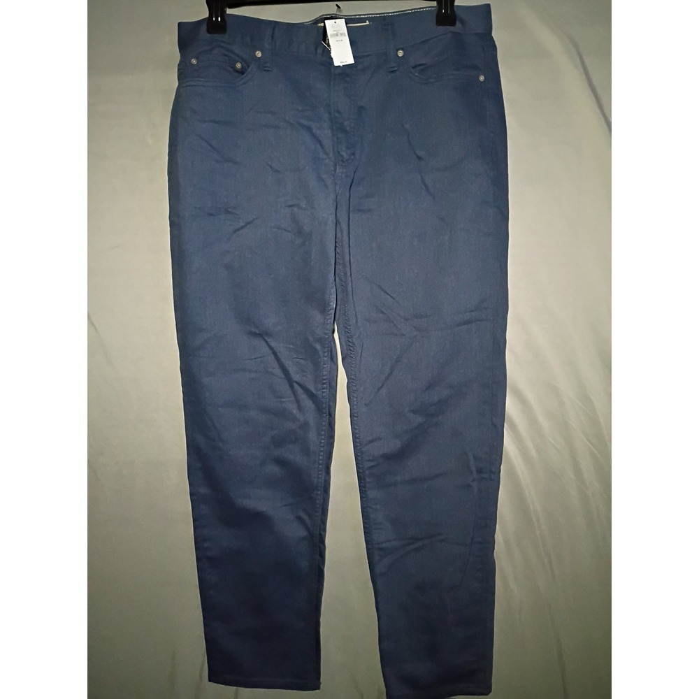 NWT Banana Republic Travel Jean Pant Mens 34x30 Slate Blue Athletic Fit
